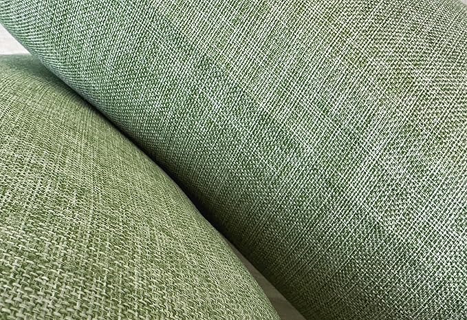 Aiking Home Woven Fine Faux Linen Throw Pillow Cover, Size 14"x26", Moss