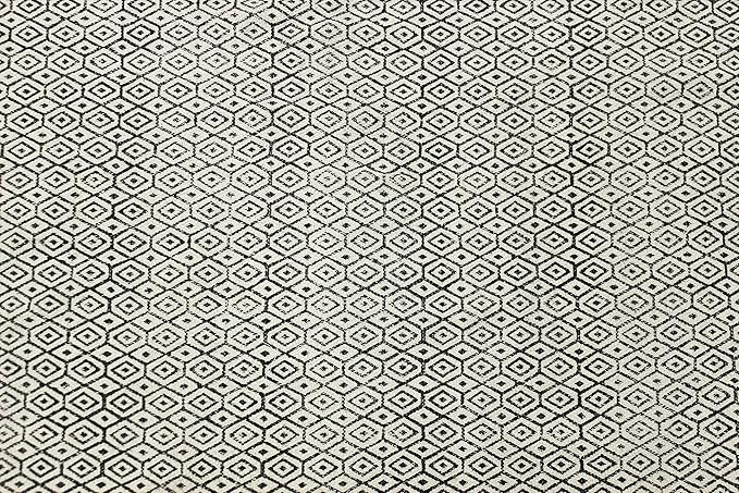 Kilim Runner 2.6x8 Cotton Runner Rug Gray & Beige Flatweave Runner 0.19 inches Stone Easy Washable Hand Wash Cotton Carpet Indoor Outdoor Runner Rugs for Hallway, Staircases, Corridor Runner
