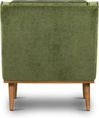 Poly & BARK Gus Lounge Chair in Distressed Green Velvet