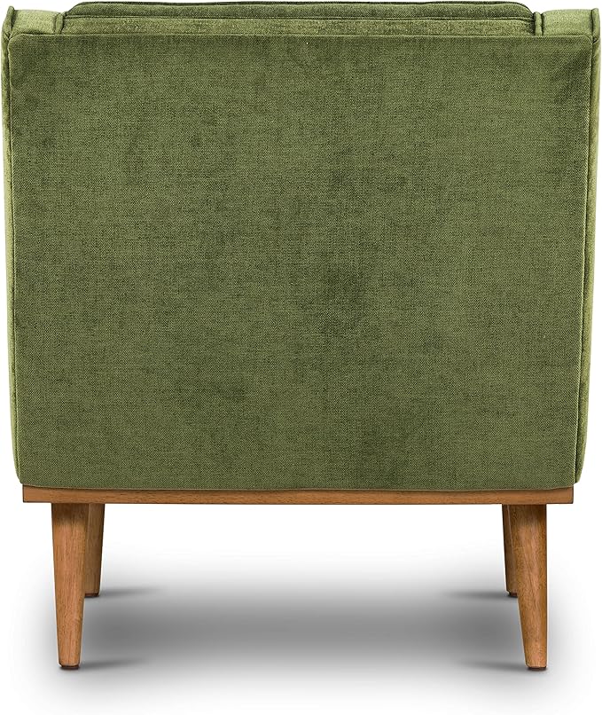 Poly & BARK Gus Lounge Chair in Distressed Green Velvet