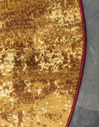 Unique Loom Barista Collection Area Rug - Kouillou (7' 10" Round, Multi/ Brown)