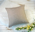 Aiking Home Woven Fine Faux Linen Throw Pillow Cover, Size 18"x18", Wheat