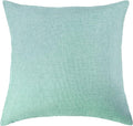 Aiking Home Woven Fine Faux Linen Throw Pillow Cover, Size 18"x18", Aqua