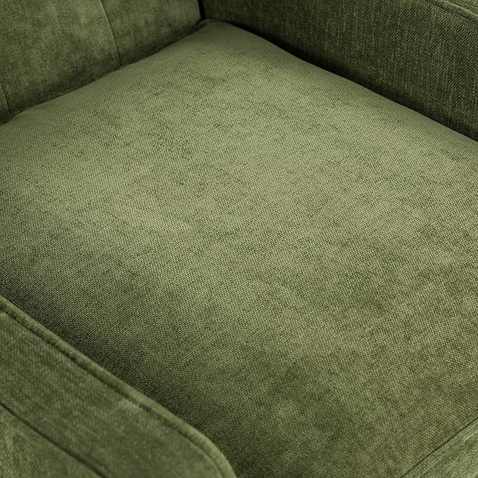 Poly & BARK Gus Lounge Chair in Distressed Green Velvet