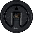 Bernhard Products Wall Clock 10 Inch Silent Non Ticking Movement Quality Quartz Battery Operated Round Easy to Read Decorative Brown Home/Kitchen/Office/Bedroom/Classroom/School Clocks, Black Numbers