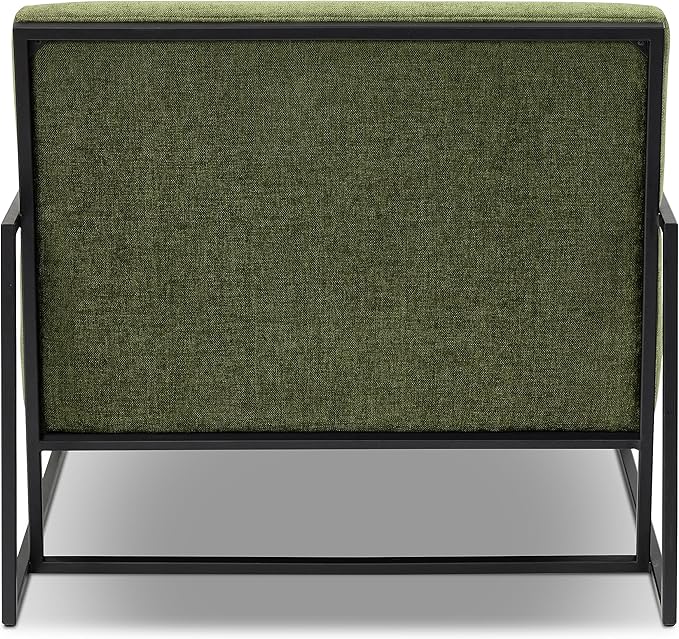 Bo Lounge Chair in Distressed Green Velvet