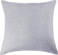 Aiking Home Woven Fine Faux Linen Throw Pillow Cover, Size 18"x18", Light Grey