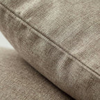 Aiking Home Woven Fine Faux Linen Throw Pillow Cover, Size 12"x18", Wheat