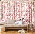 Ambesonne Coral Tapestry Twin Size, Hand Painted Braids Vertical Pattern Bohemian Hipster Fashion Chevron Art, Wall Hanging Bedspread Bed Cover Wall Decor, 68" X 88", White Coral