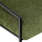 Bo Lounge Chair in Distressed Green Velvet