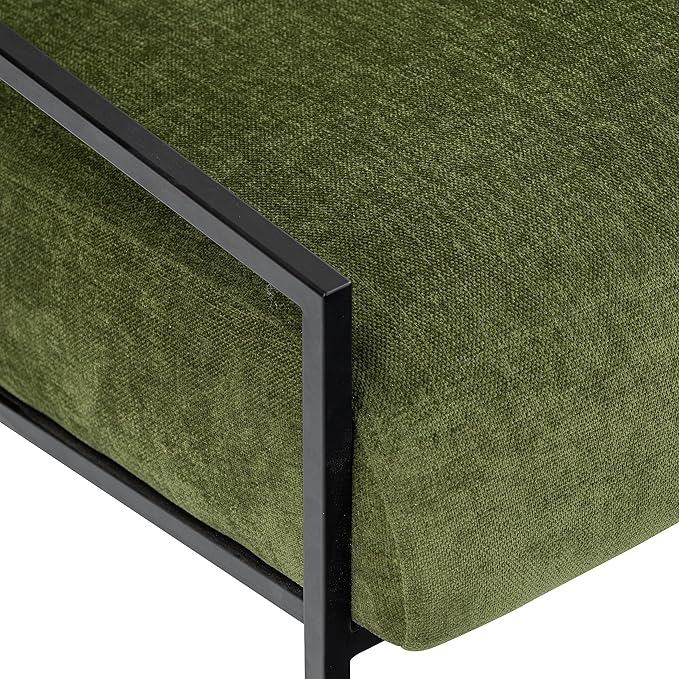 Bo Lounge Chair in Distressed Green Velvet