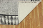 Kilim Runner 3x20 Cotton Runner Rug Gray & Beige Flatweave Runner 0.19 inches Stone Easy Washable Hand Wash Cotton Carpet Indoor Outdoor Runner Rugs for Hallway, Staircases, Corridor Runner