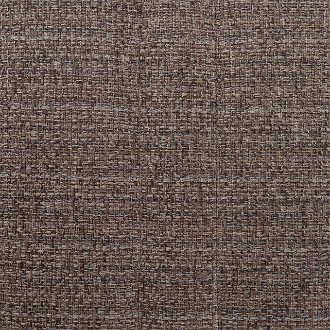SIMPLIHOME Rockwood Cube Storage Ottoman with Tray - 17 inch Wide Upholstered Tweed Look Fabric Square Storage Ottoman in Mink Brown, Contemporary Cube Ottoman for Living Room with Serving Tray