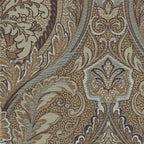 Homepop Home Decor |N8264-F1044 | Large Button Tufted Woven Round Storage Ottoman | Ottoman with Storage for Living Room & Bedroom, Traditional Paisley