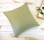 Aiking Home Woven Fine Faux Linen Throw Pillow Cover, Size 18"x18", Moss