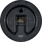 Bernhard Products Black Wall Clock Silent Non Ticking 12 Inch Quality Quartz Battery Operated Round Easy to Read Home/Office/Kitchen/Classroom/School Clocks