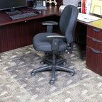 Dimex Office Chair Mat for Low Pile Carpet with Lip, 36" x 48", Clear