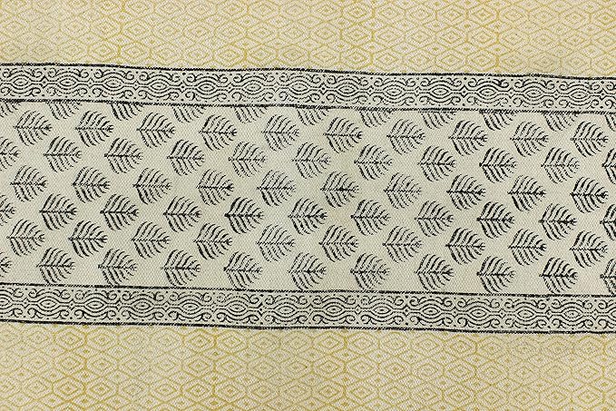 Kilim Runner 3x10 Cotton Runner Rug Beige & Black Flatweave Runner 0.19 inches Stone Easy Washable Hand Wash Cotton Carpet Indoor Outdoor Runner Rugs for Hallway, Staircases, Corridor Runner