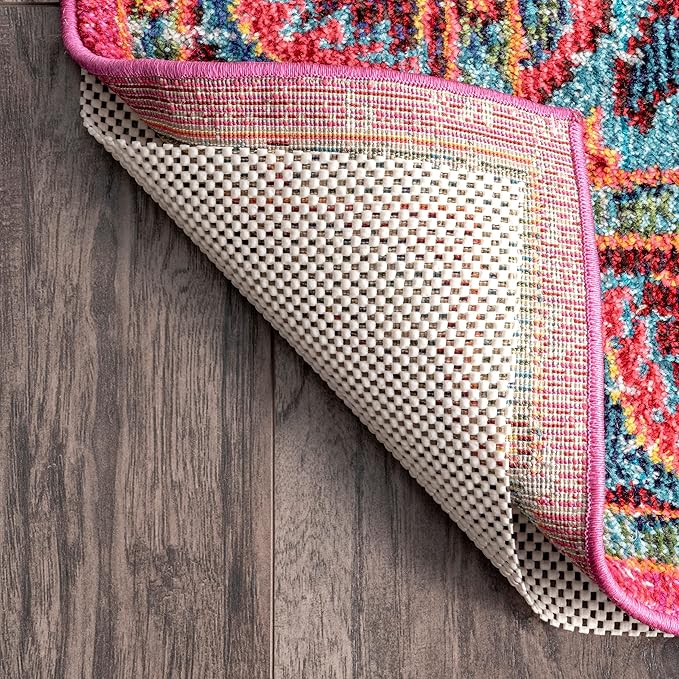 nuLOOM 9' x 12' Non-Slip Gripper Rug Pad, Cushioned for Comfort & Floor Protection, Skid Resistant Pads for Hard Floors Under Carpet Mat Cushion, Customizable Protection