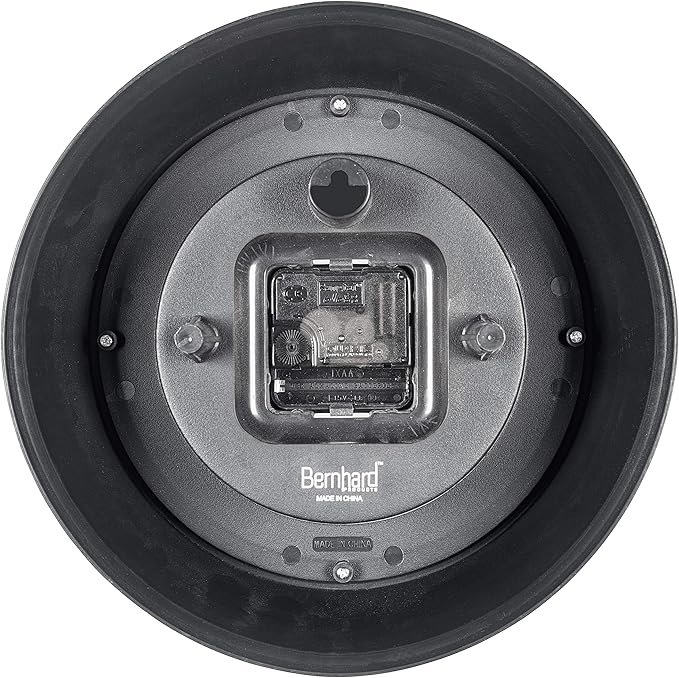 Bernhard Products Retro Wall Clock 12 Inch Seafoam Green Kitchen 50's Vintage Design Round Silent Non Ticking Battery Operated Quality Quartz Clocks for Home Office School Kids Bedroom Living Room