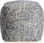 Anji Mountain 100% Handmade & Handcrafted Comfortable Home Décor Pouf Ottoman Footrest for Living Room, Bedroom, Nursery, Kidsroom, Patio Furniture - Hanalei