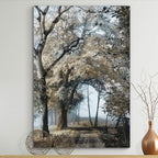 Renditions Gallery Canvas Nature Wall Art Modern Paintings & Prints Decor Romantic Secretive Forest Path Glam Artwork Wall Hanging for Bedroom Living Room Office Kitchen - 18"x27" LT06