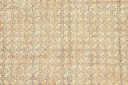 Area Rug 8' Square Rug Bronze & Black Cotton Dhurrie Oriental Thick 0.19 inches Stone Easy Washable Rug Hand Wash Cotton Carpet Flatweave Rug Indoor Outdoor Rugs for Hall Room, Dining Room