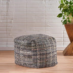 Christopher Knight Home Harris Fabric Pouf, Khaki