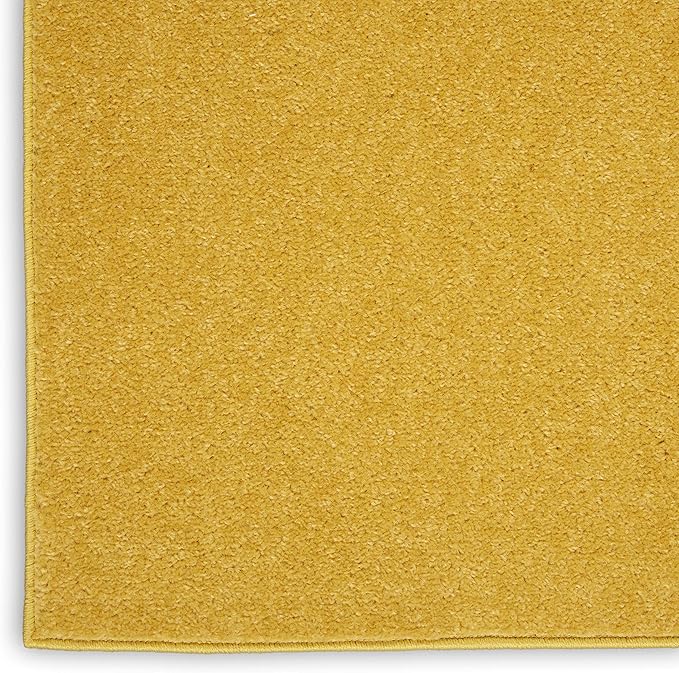 Nourison Home Nourison Essentials Yellow 10' x 14' Area Rug - Easy Clean, Non Shedding, Bed Room, Living Room, Dining Room, Kitchen (10' x 14')