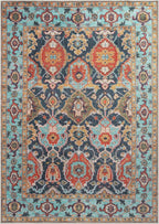 Keen Home Design 3x5 Rug - Machine Washable Entry Rug with Non-Slip Backing, Ideal for Enteryway, Kitchen, Bathroom, Laundry Room - Vintage, Easy Clean, Durable, Low Pile Rug - (3' x 5')