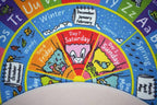 KC Cubs Educational Kids Rug – ABC Alphabet, Seasons, Months & Days Learning Mat – Soft Interactive Carpet for Classroom, Playroom & Bedroom 3x3 Round